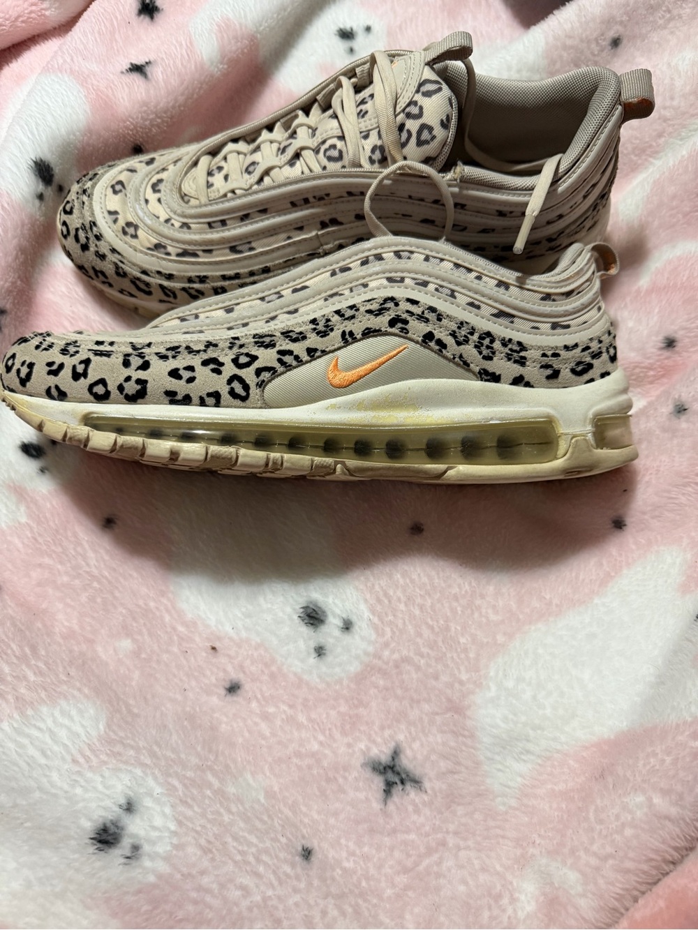 Nike Women’s Air Max 97 Leopard Print Sneakers in Beige